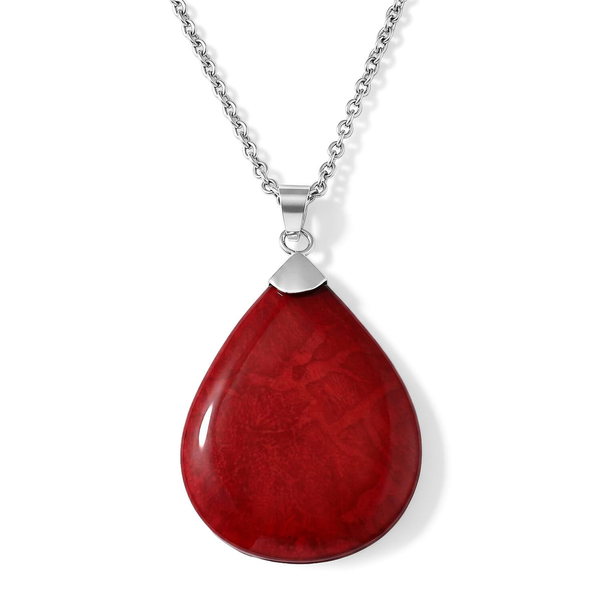Bali Legacy Mother Of Pearl Teardrop Pendant without Chain in Sterling Silver