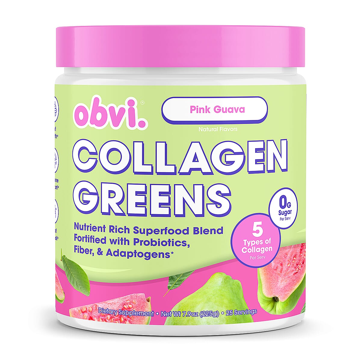 Obvi Collagen Probiotic Greens - Guava