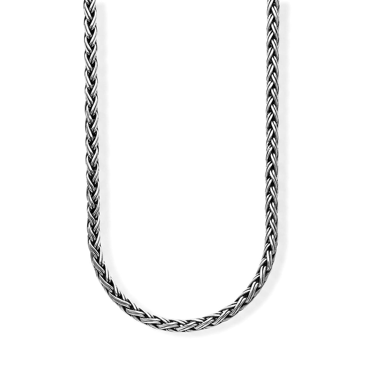 D''Joy Bali Legacy Double Padian Chain Necklace in Sterling Silver (20 Inches) 22.35 Grams
