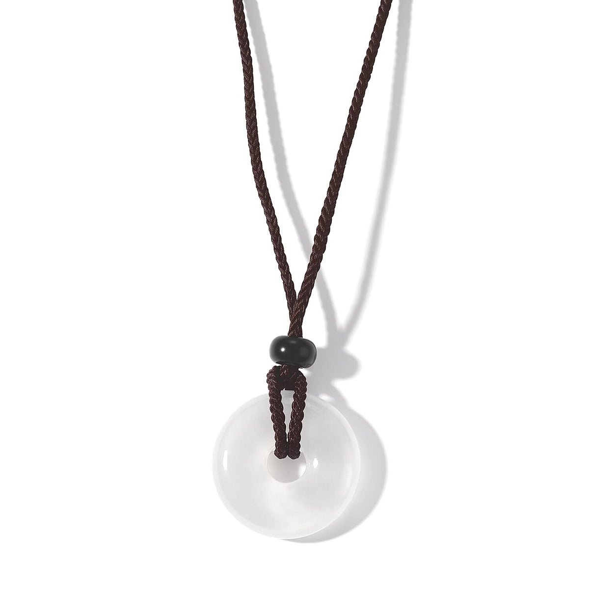 Green Aventurine 20.00 ctw Donut Necklace in Cord 20 Inches