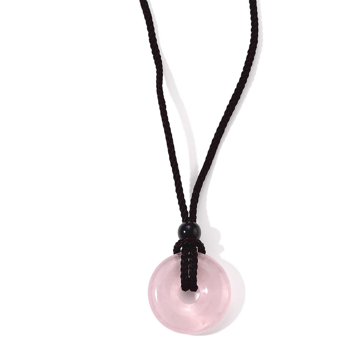 Green Aventurine 20.00 ctw Donut Necklace in Cord 20 Inches