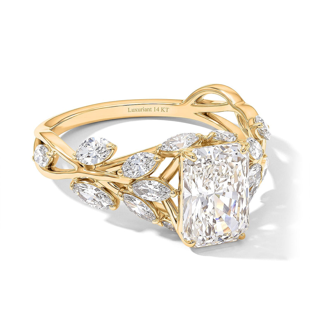 14K Yellow Gold Luxuriant Lab Grown Diamond (G-H, SI) Ring (Size 10.0) 3.50 ctw
