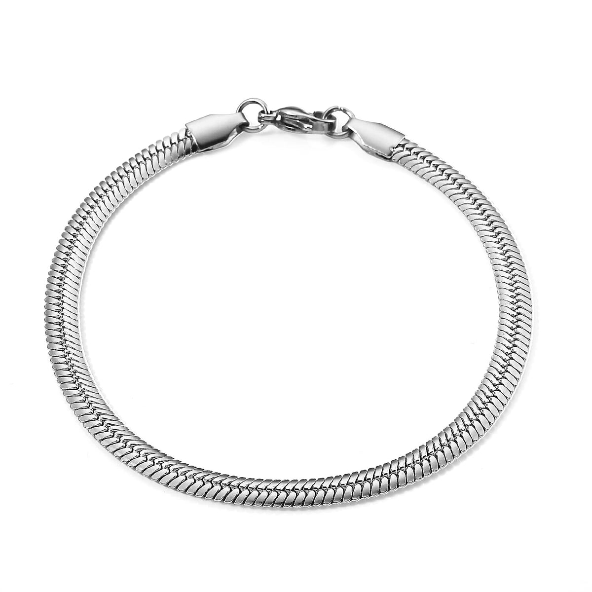 Simulated Diamond Bangle Bracelet in Rhodium Over Sterling Silver (7.50 In) 4.48 ctw