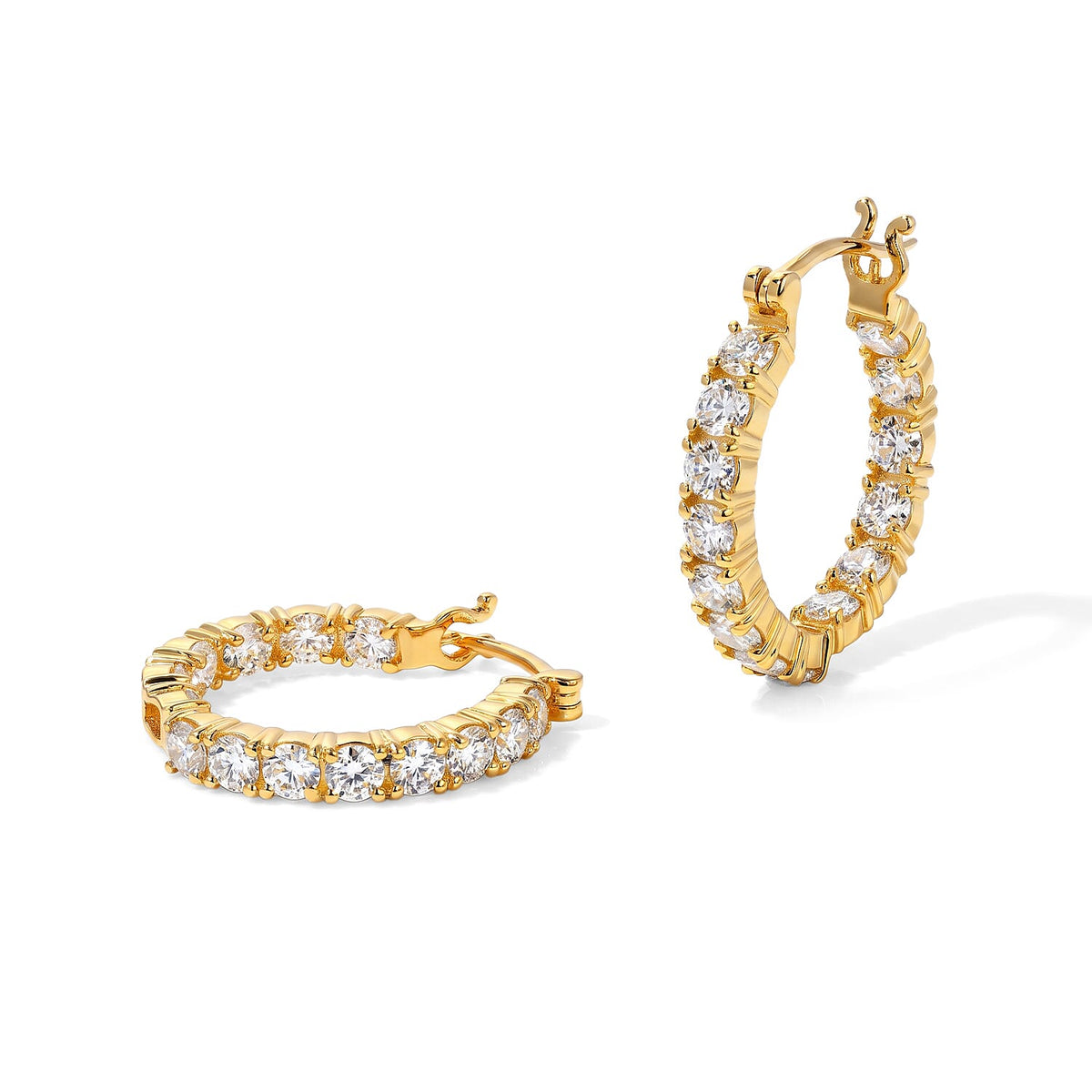 EverTrue Moissanite Earrings in Platinum Bond 2.85 ctw
