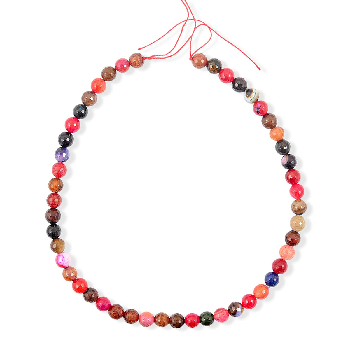 Agate Round Beaded Necklace (16 Inches) 176.40 ctw
