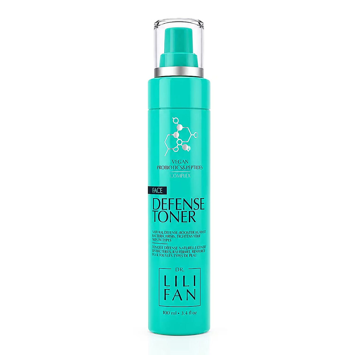 Dr. Lili Fan Vegan Probiotics & Peptides Defense Toner (3.4oz) Made in US