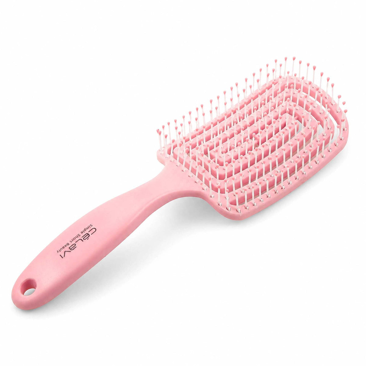 Celavi Pointed End Detangling Vent Brush for Wet or Dry Hair in Lavender