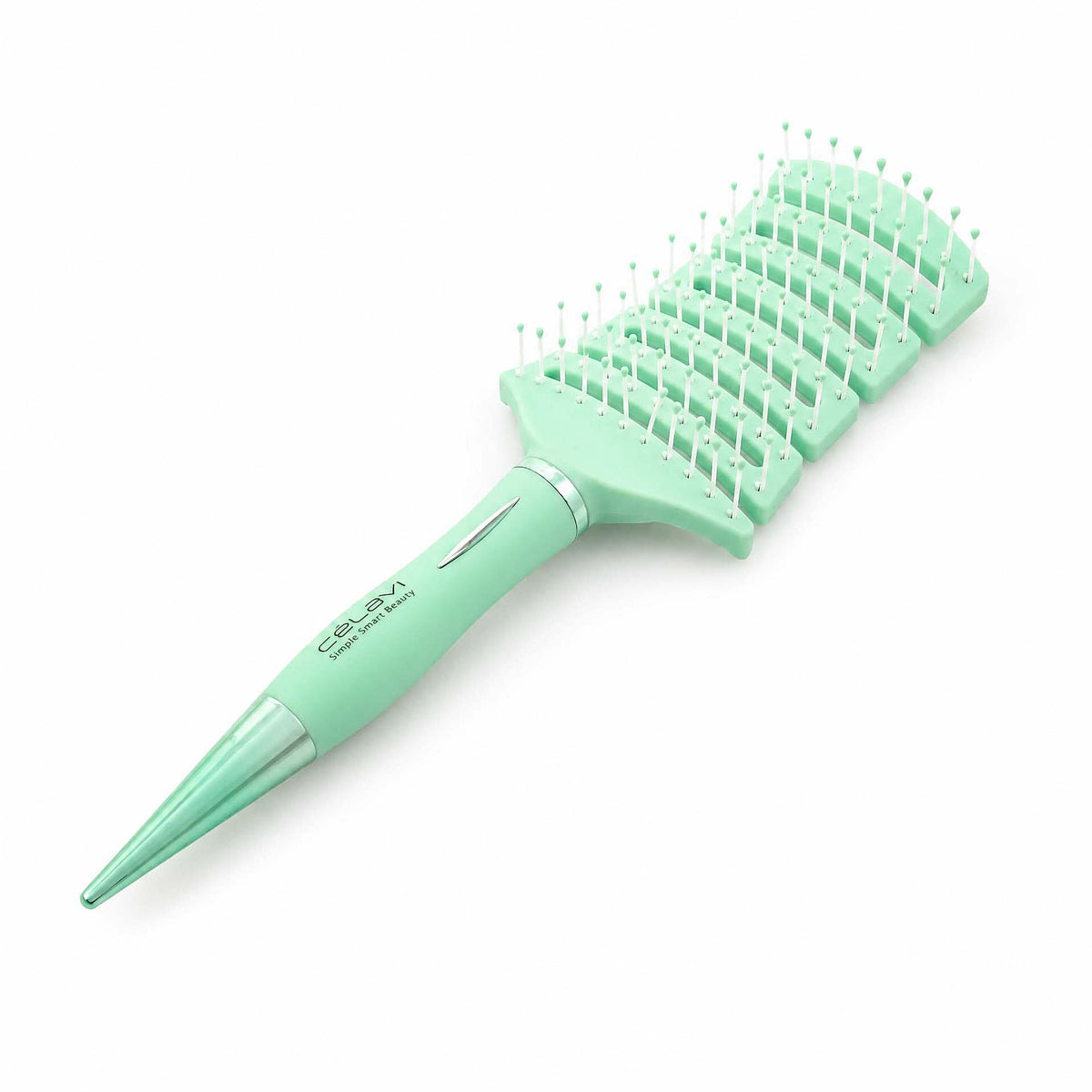 Celavi Pointed End Detangling Vent Brush for Wet or Dry Hair in Lavender