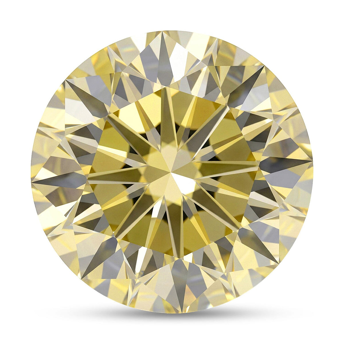 Yellow Diamond (VS2) (Rnd 5.9 mm) 0.78 ctw