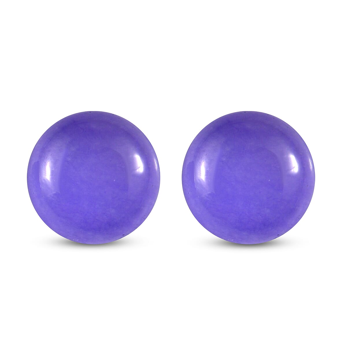 Purple Jade Set of 2 (Rnd 5 mm) 1.12 ctw