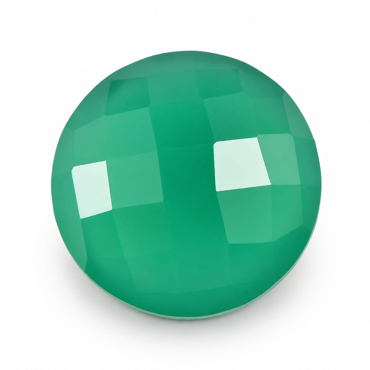 Green Onyx (Rnd 12 mm) 5.05 ctw