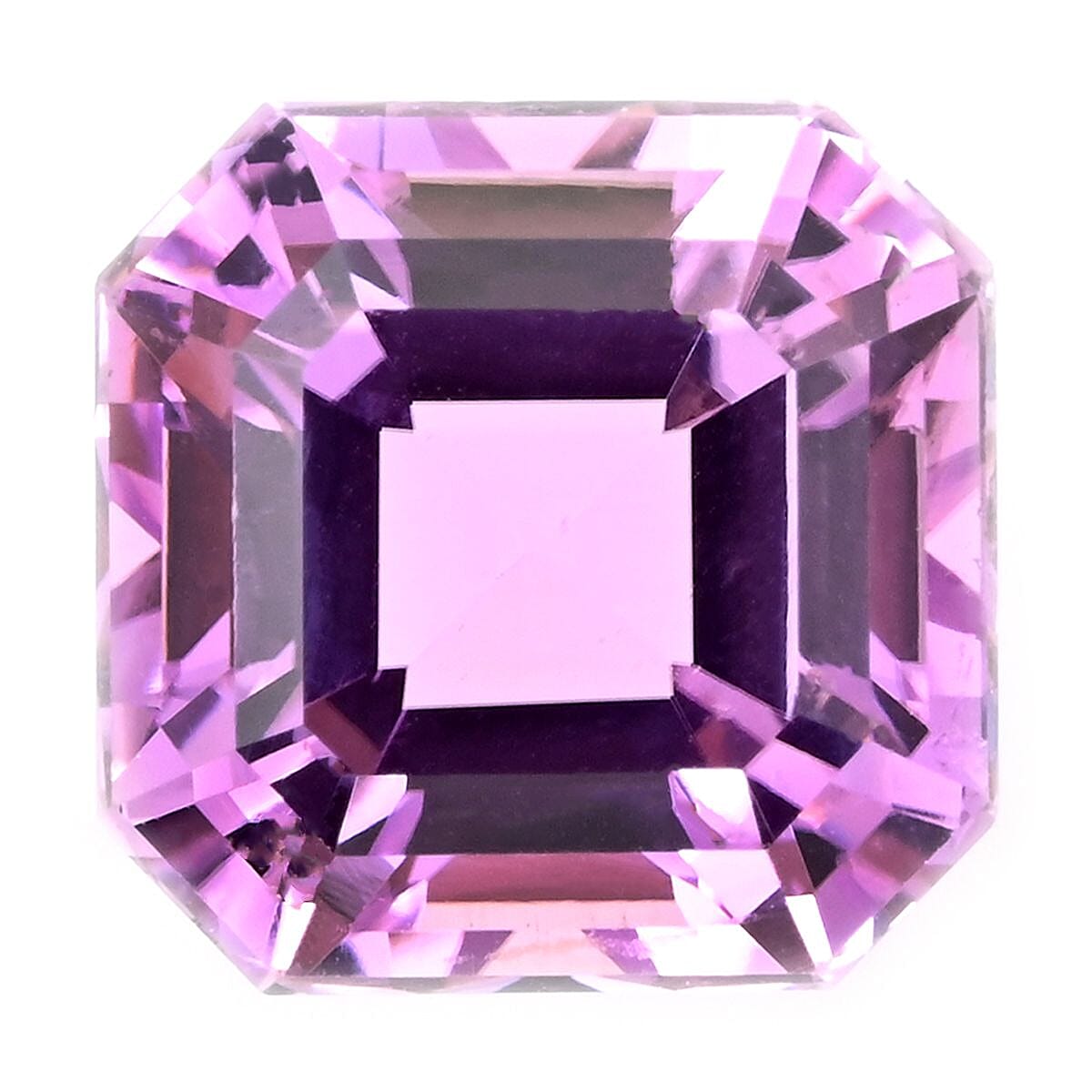 Asscher Cut AAAA Patroke Kunzite Square Free Size 4.00 ctw