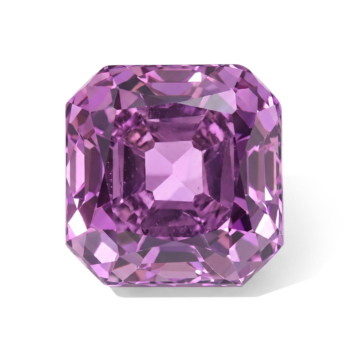 Asscher Cut AAAA Patroke Kunzite Square Free Size 4.00 ctw