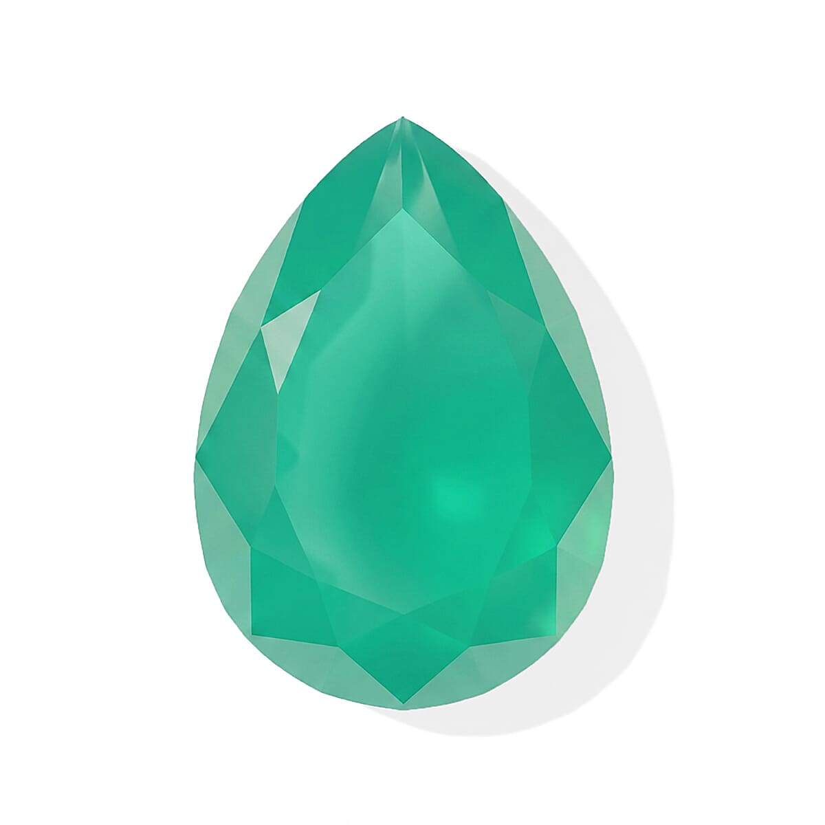 Green Onyx (Pear 10x7 mm) 1.38 ctw