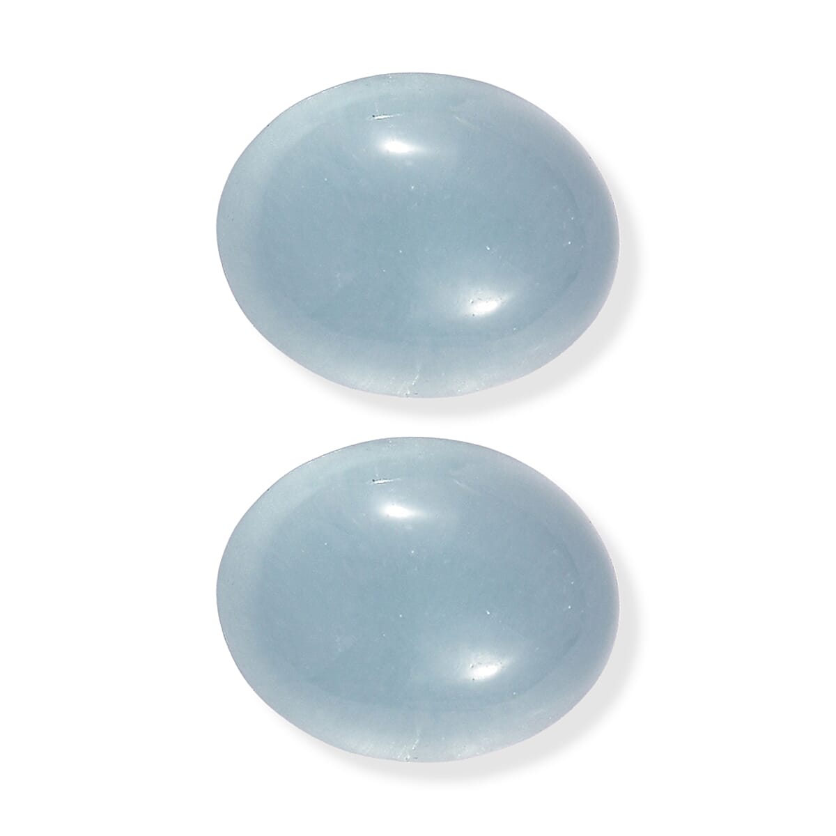 AA Milky Aquamarine Set of 2 (Ovl 11x9 mm) 7.32 ctw
