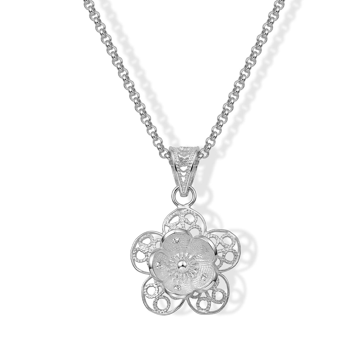 Treble Clef Pendant without Chain in Sterling Silver 2 Grams