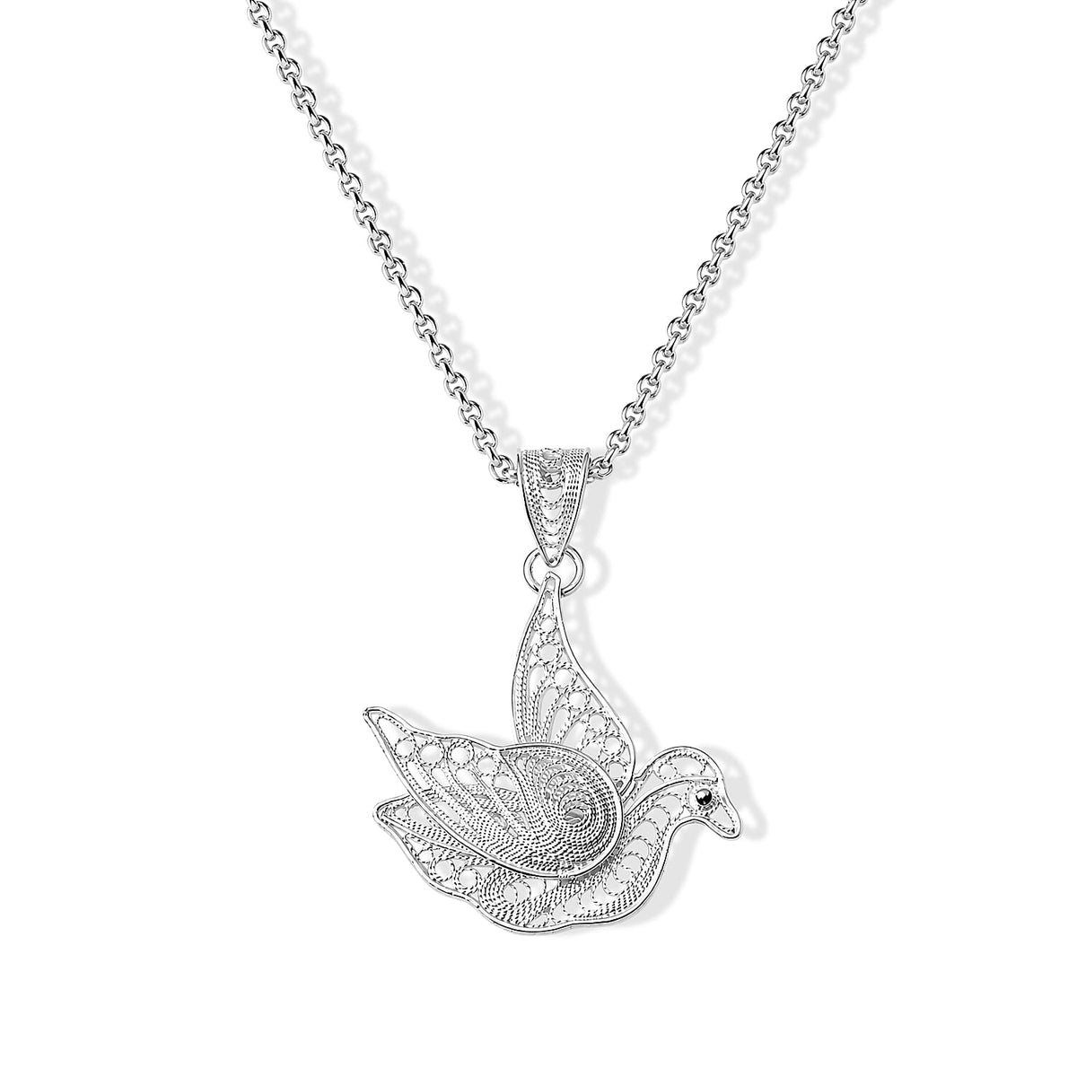Treble Clef Pendant without Chain in Sterling Silver 2 Grams