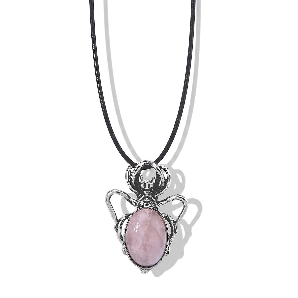 Tigers Eye 35.00 ctw Pendant in Silvertone with Cord Necklace (Adjustable)