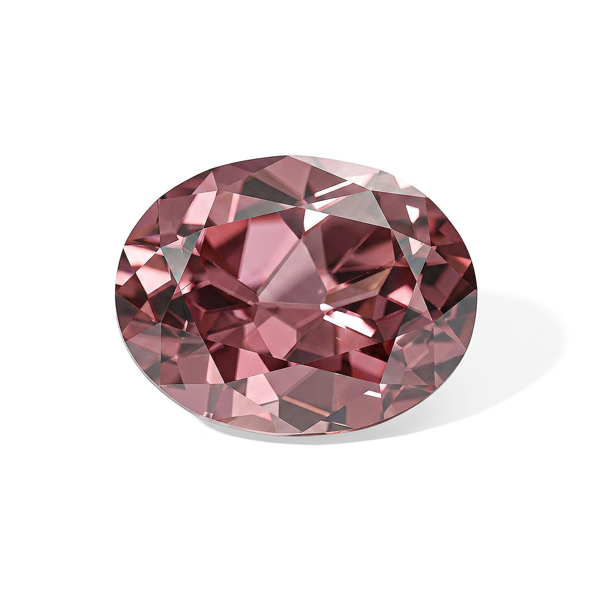 AAAA Raspberry Zircon (Ovl 9x7mm) 2.50 ctw