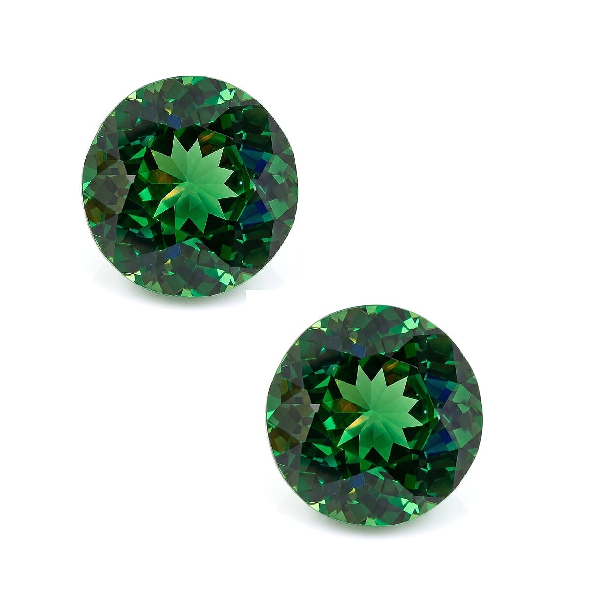 Set of 2 AAAA Tsavorite Garnet (Rnd 5mm) 1.20 ctw