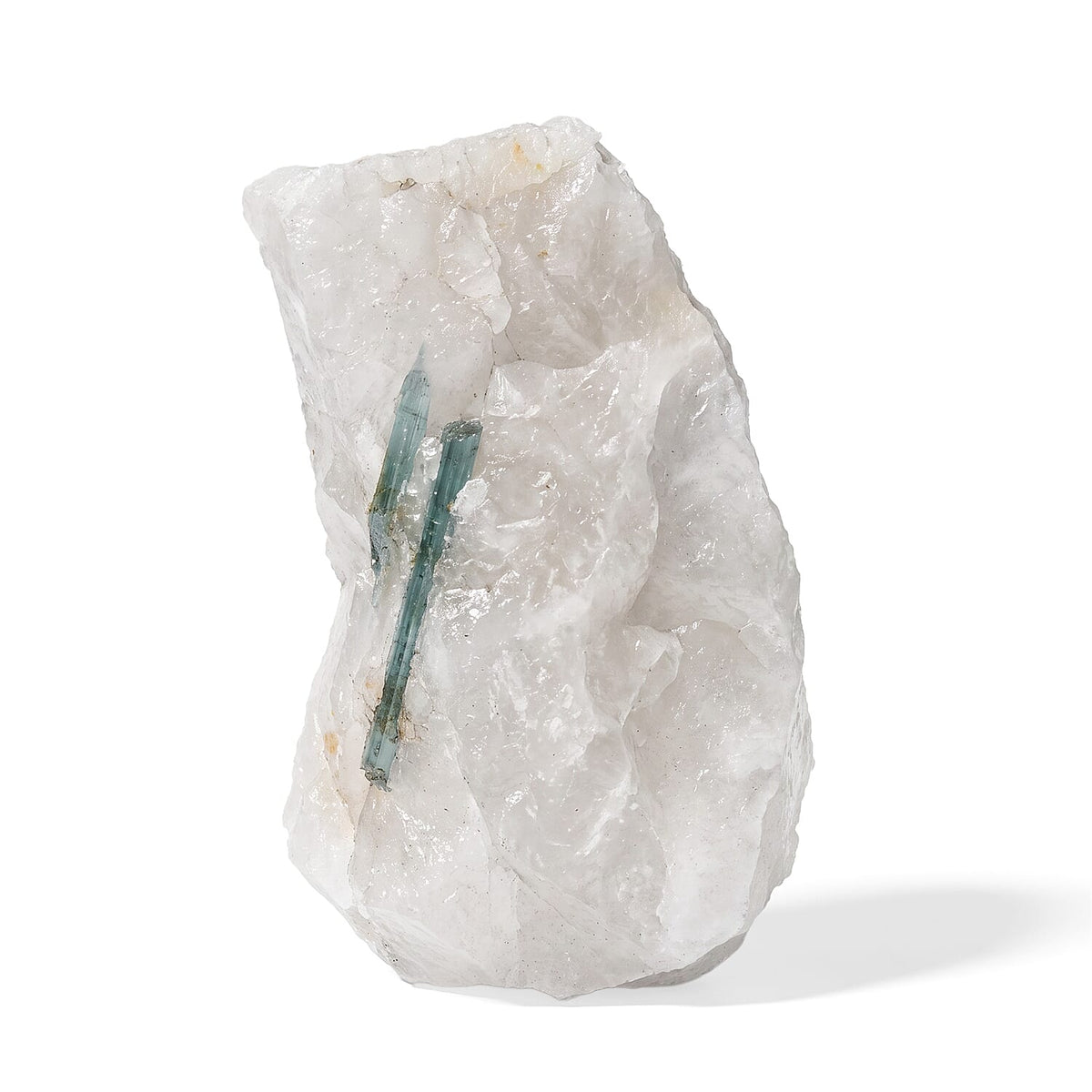 Natural Aquamarine in Quartz 3-4"