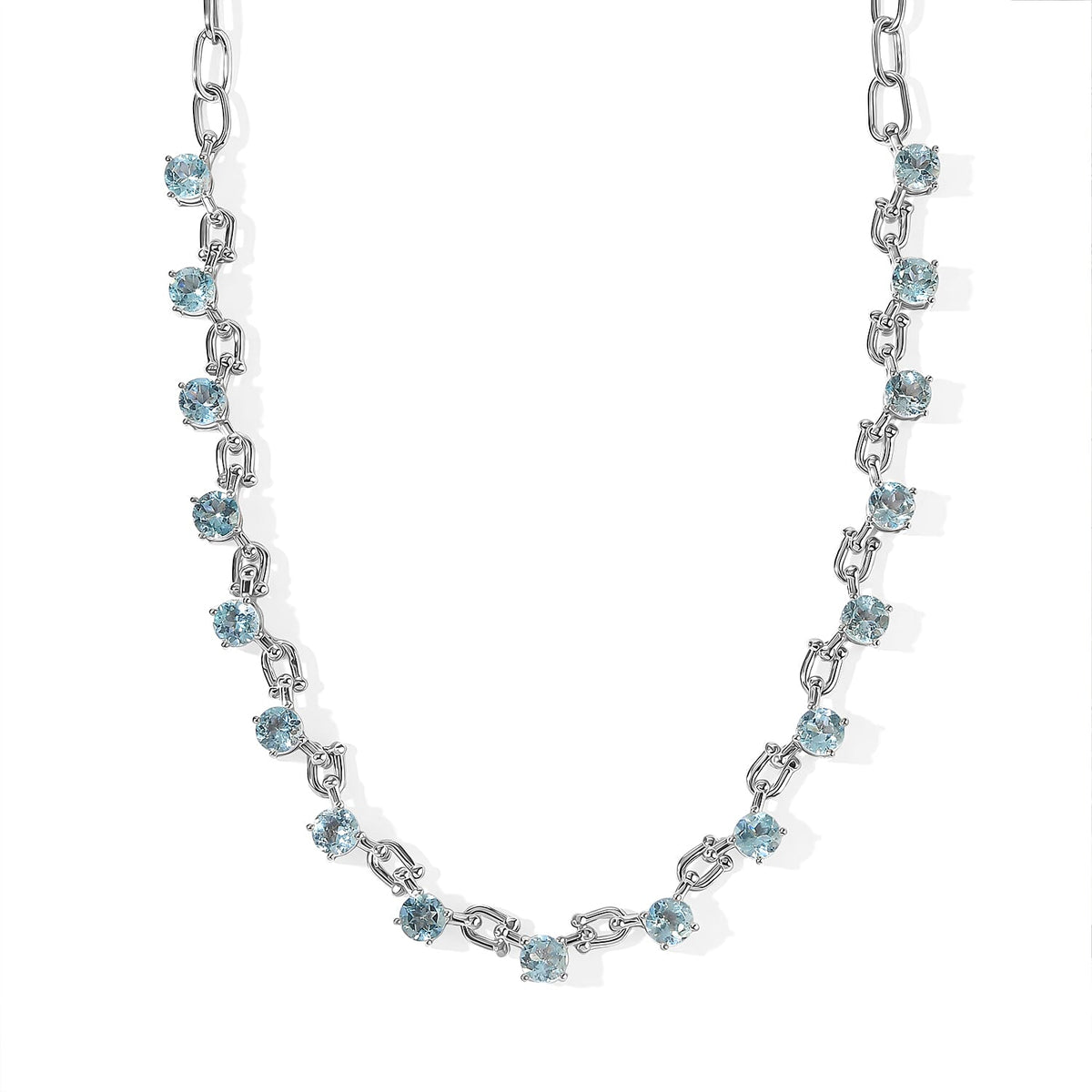 EverTrue Rose De France Amethyst 8.10 ctw Station Necklace in Platinum Bond with Stainless Steel 18 Inches