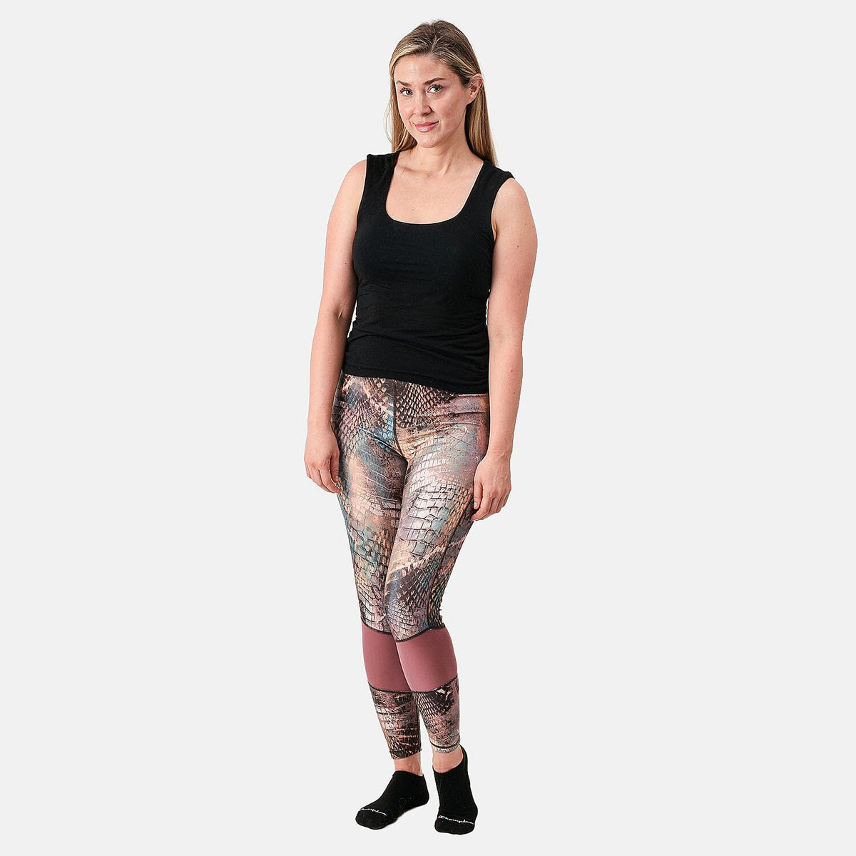 Nine West Ombre Brown Snake Leggins with Mesh - S
