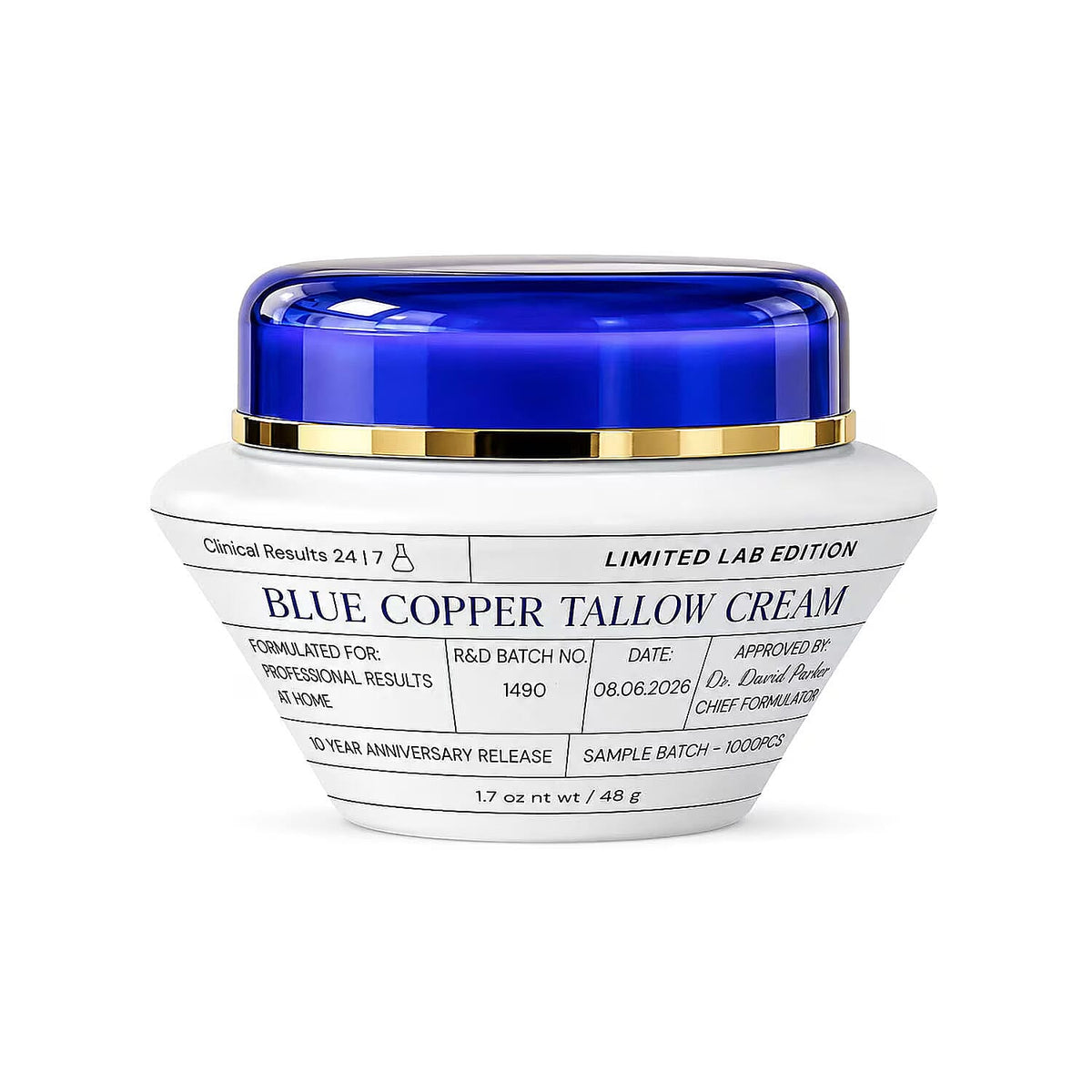 Clinical Results 24/7 Zero Gravity Limited Lab Edition Blue Copper Tallow Cream 1.7oz (Ships in 3-5 Days)