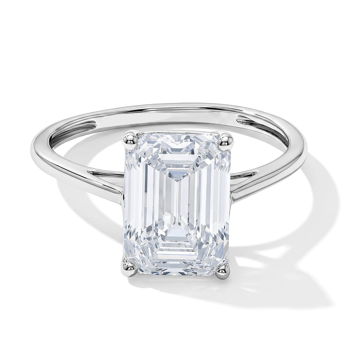 14K White Gold Luxuriant Lab Grown Diamond (G, VS) Ring (Size 10.0) 5.00 ctw