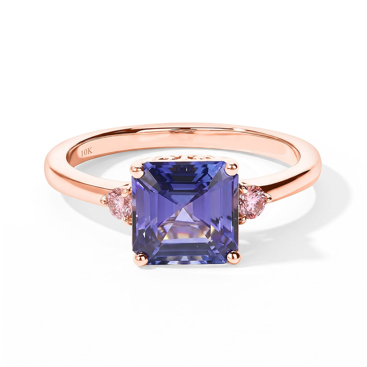 10K Yellow Gold Premium Tanzanite, Luxuriant Lab Grown Yellow Diamond (EF, VS) Ring (Size 7.0) 2.60 ctw