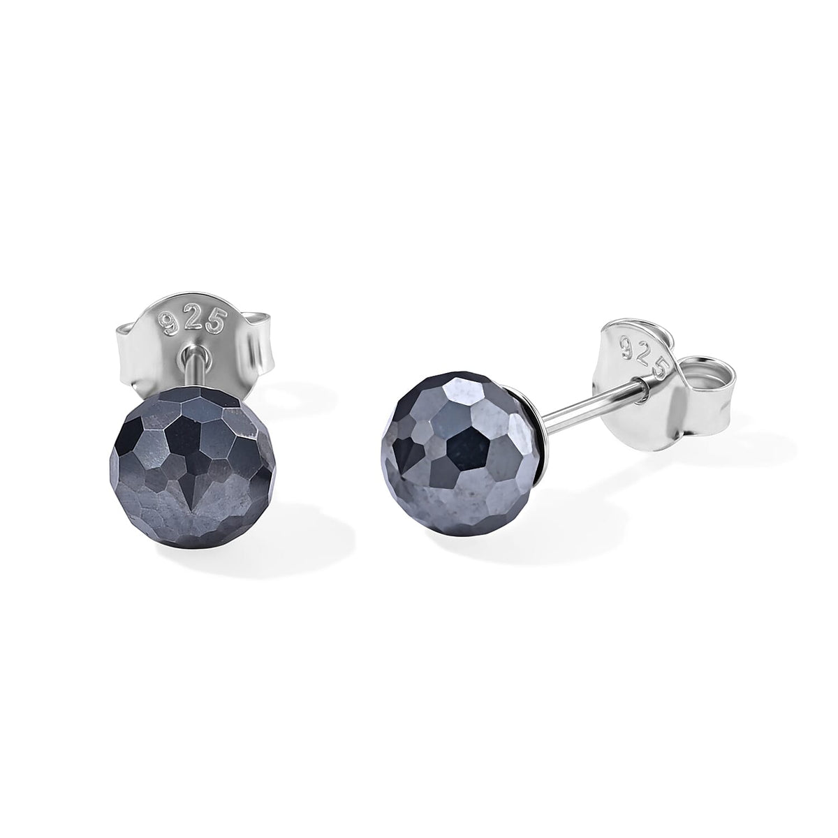 D''Joy Terahertz 2.00 ctw Stud Earrings in Rhodium Over Sterling Silver