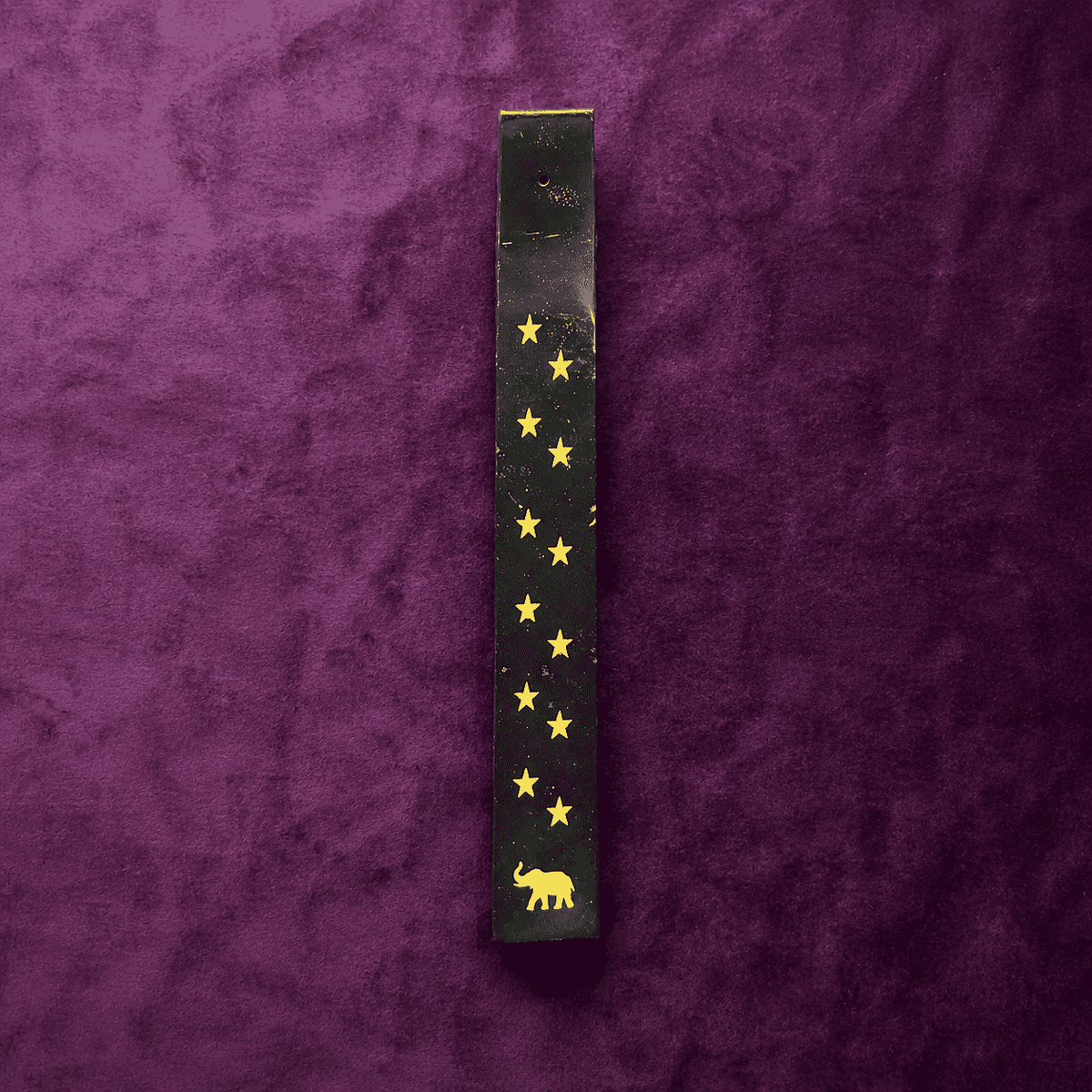 Black Agate Moons Incense Holder 10" 1625 ctw