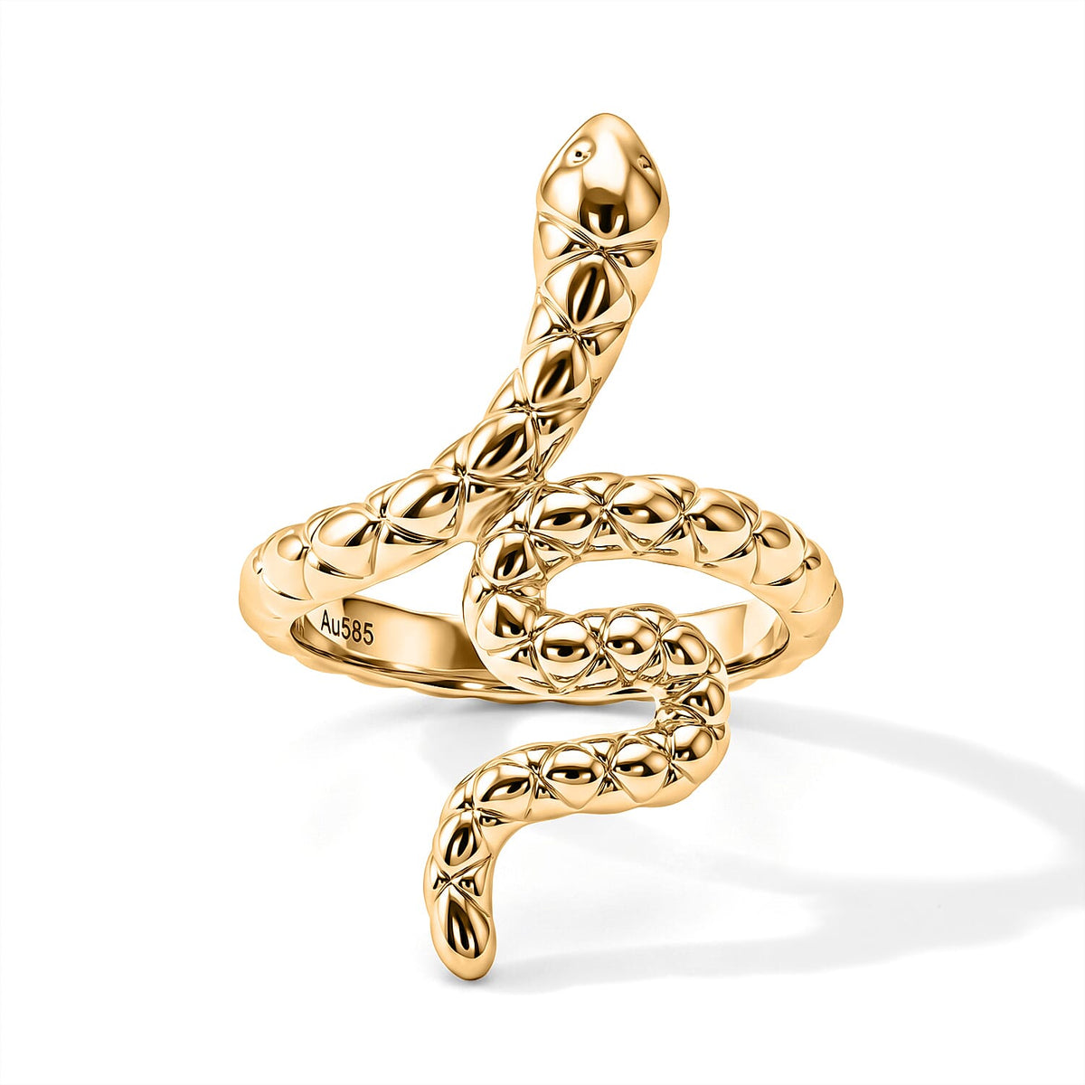 GP 14K Yellow Gold A Blue Sapphire Ring , Gold Wt. 1.3 g