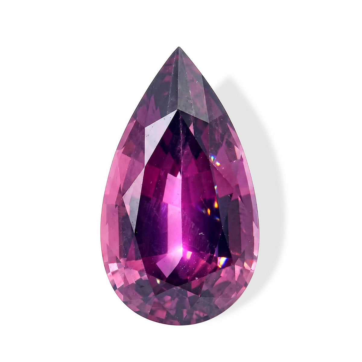 Certified and Appraised AAAA Purple Spinel (Pear Free Size) 3.00 ctw