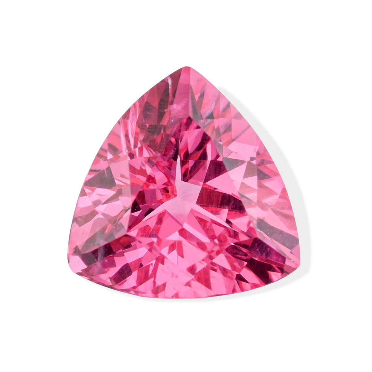 Certified and Appraised AAAA Mahenge Neon Pink Spinel (Trillion Free Size) 1.00 ctw