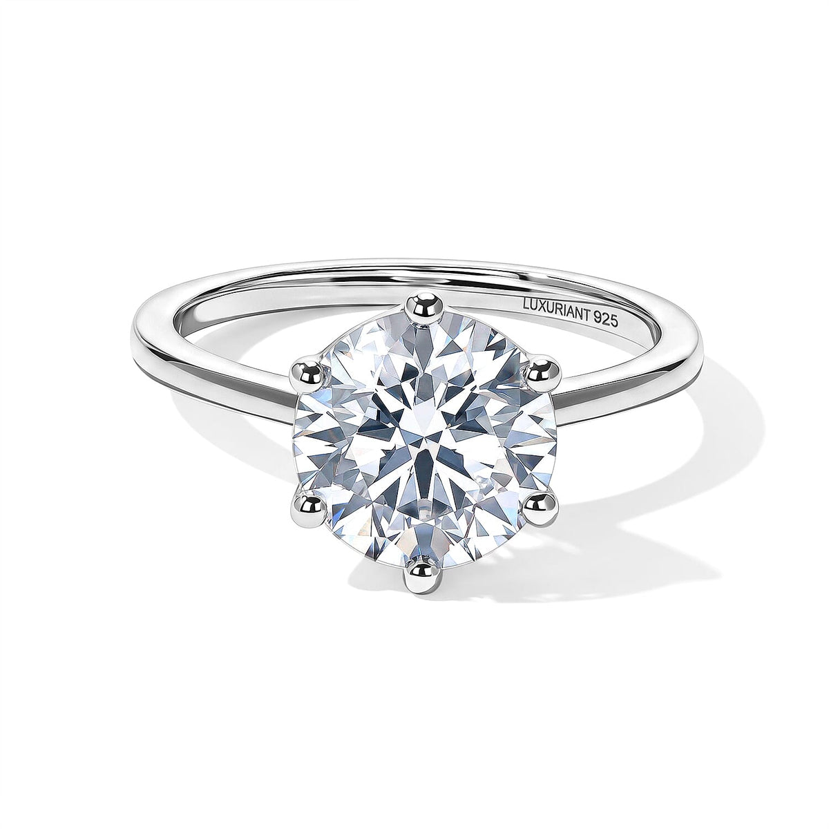 Luxuriant Lab Grown Diamond Solitaire Ring (E-F VS ) in 18K Vermeil Rose Gold Over Sterling Silver (Size 10.0) 0.25 ctw