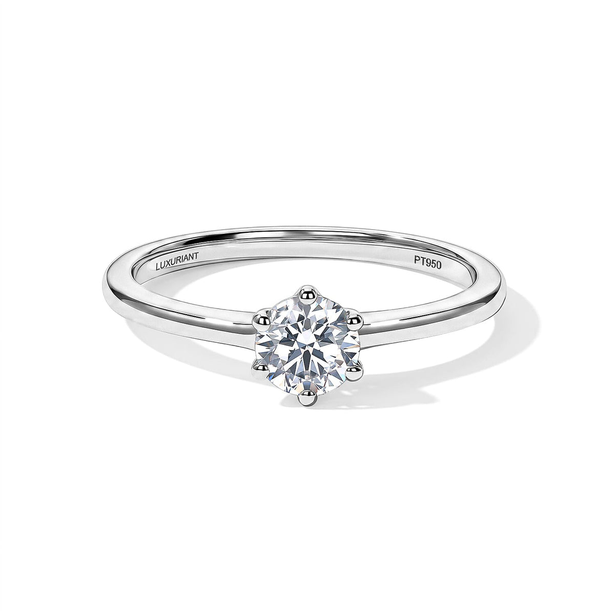 Luxuriant Lab Grown Diamond Solitaire Ring (E-F VS ) in 18K Vermeil Rose Gold Over Sterling Silver (Size 10.0) 0.25 ctw