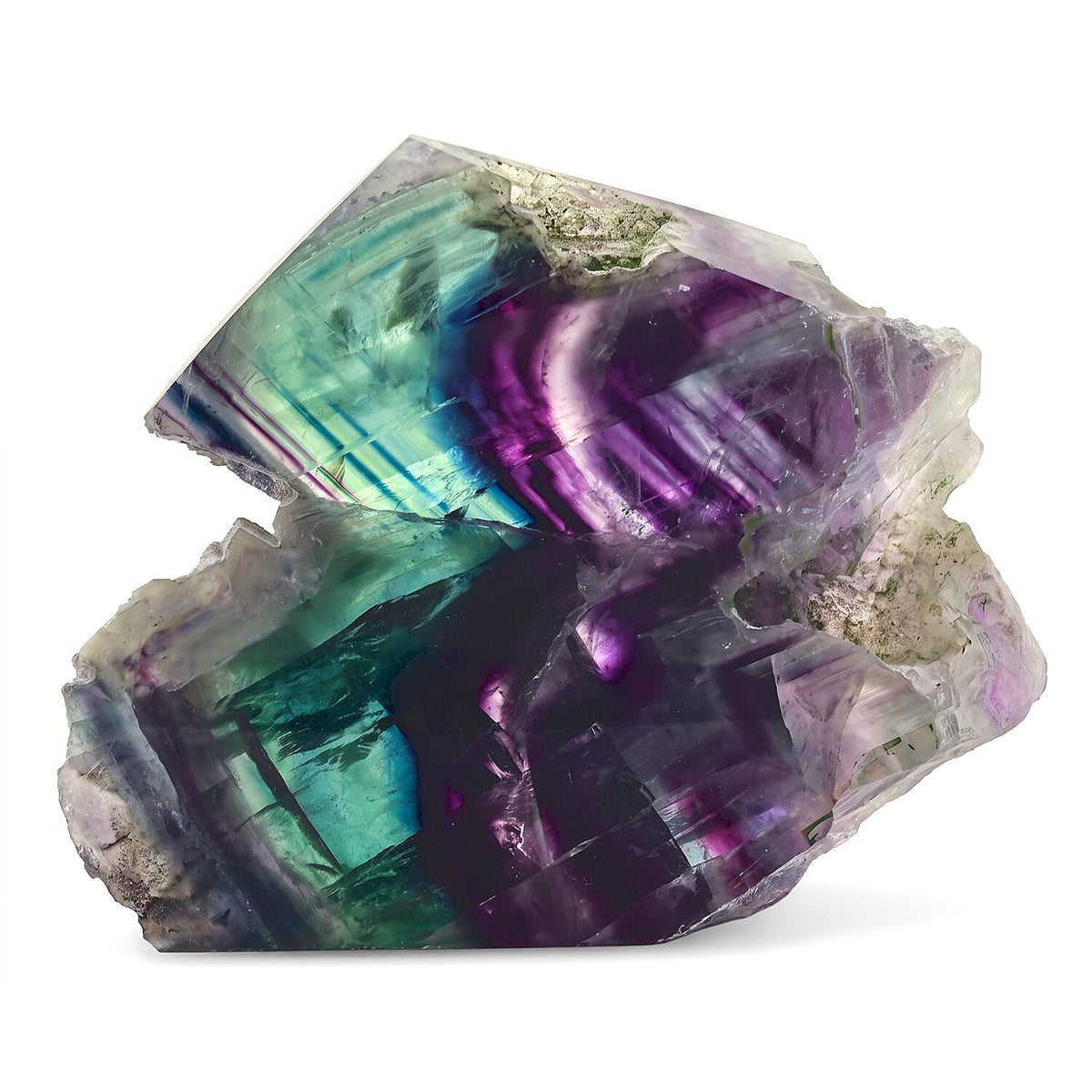 Natural-Sided Fluorite Generator 3-4" Approx 2420Ctw