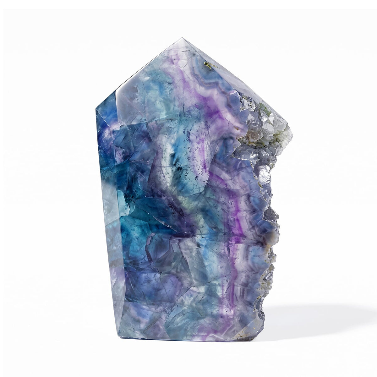 Natural-Sided Fluorite Generator 4-5" Approx 1950Ctw
