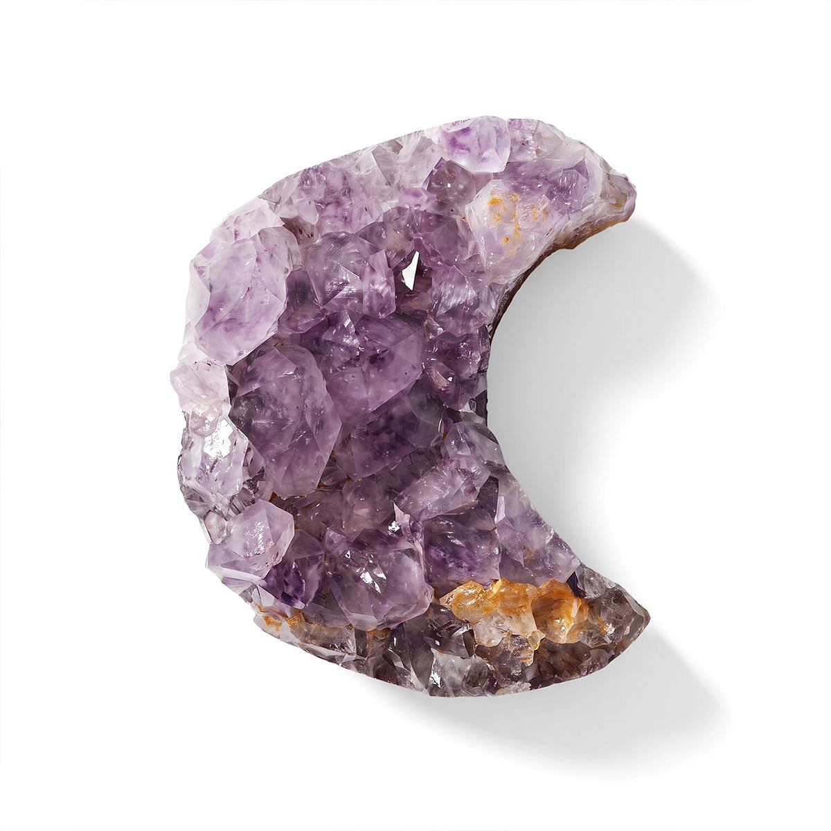 Druzy Amethyst Crescent Moon 2-2.5 Approx 525Ctw