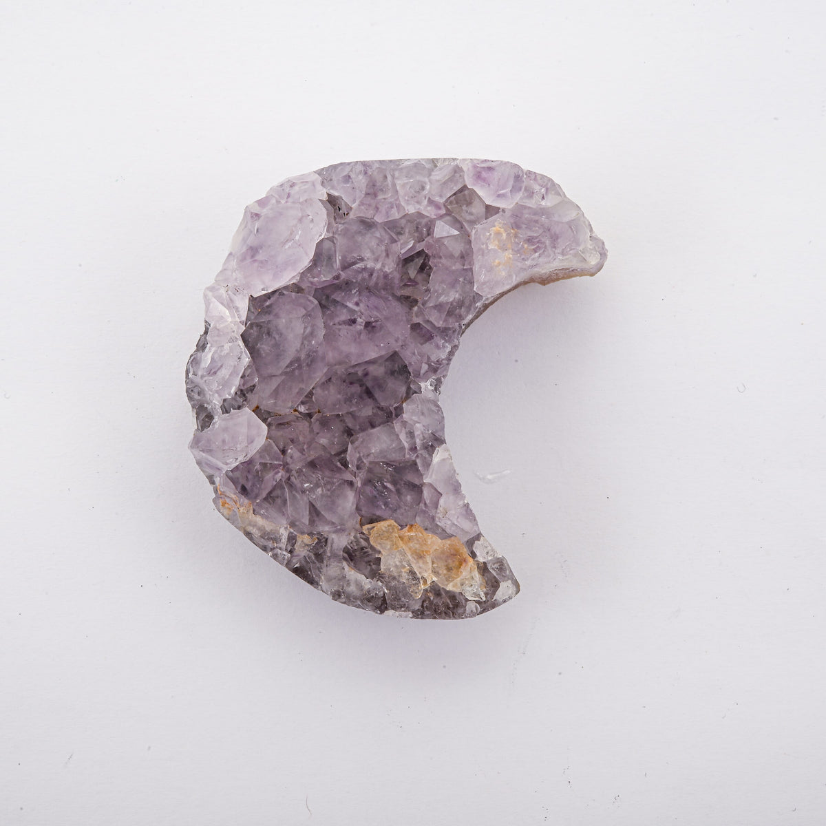 Druzy Amethyst Crescent Moon 2-2.5 Approx 525Ctw