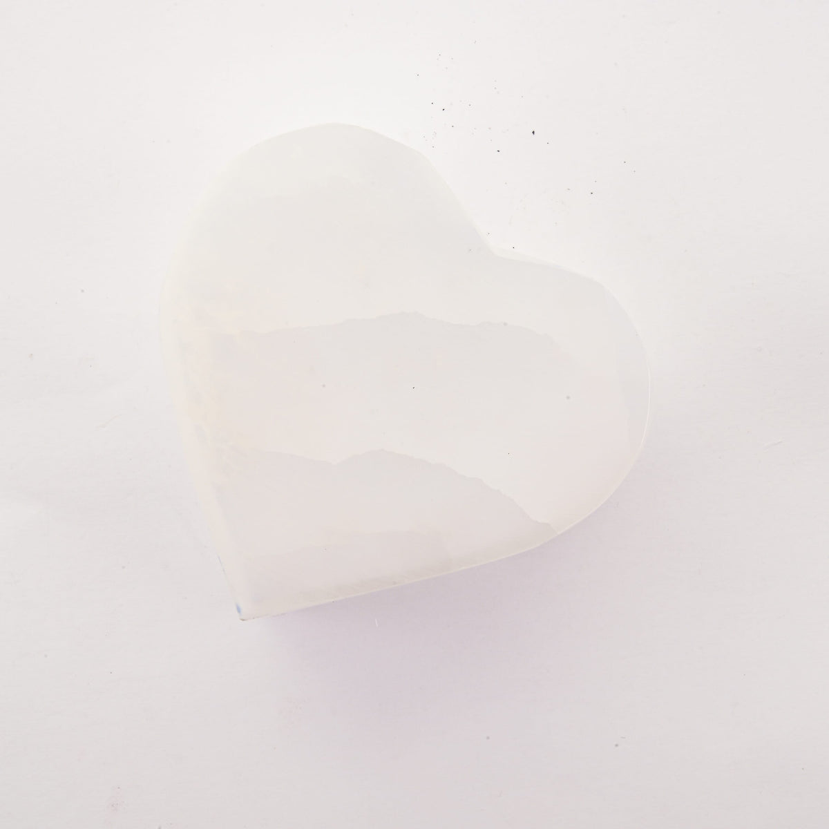 Selenite Hearts 2" Approx 1640Ctw