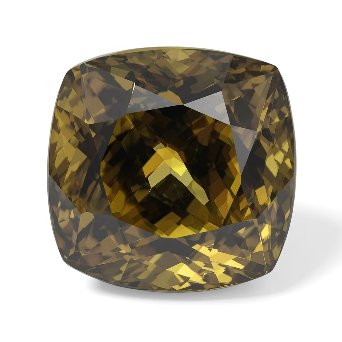 Sphene Cushion 10x10 Faceted Cut 4A 7.00 ctw