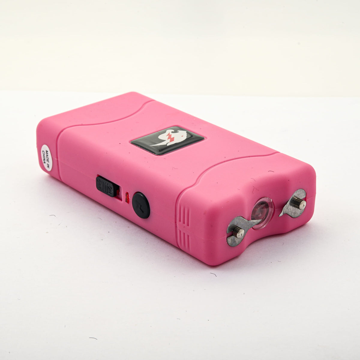 Pink Rechargeable Max Power Stun Gun with LED Flashlight