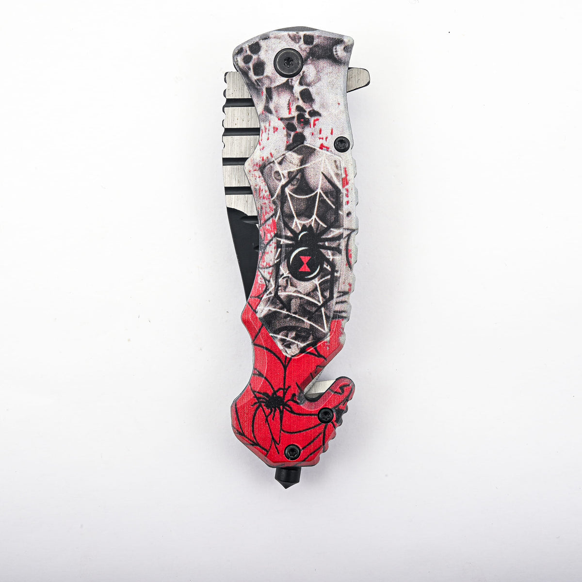 Wolf Pattern Folding Knife