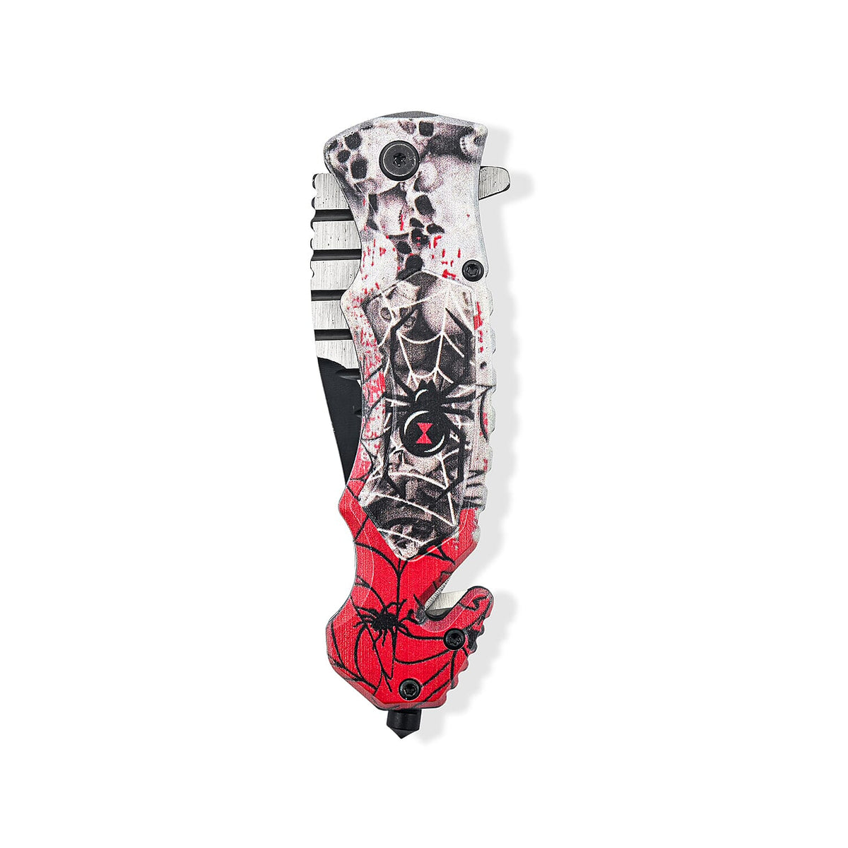 Wolf Pattern Folding Knife