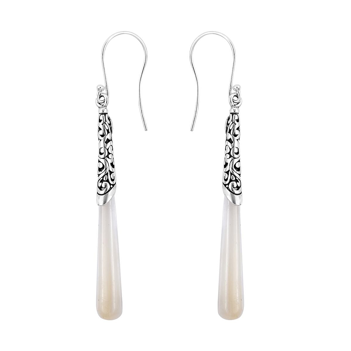 Mother of Pearl Drop Earrings in Sterling Silver 3333014
