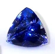 Certified and Appraised AAAA Vivid Tanzanite (Trillion Free Size) 3.50 ctw