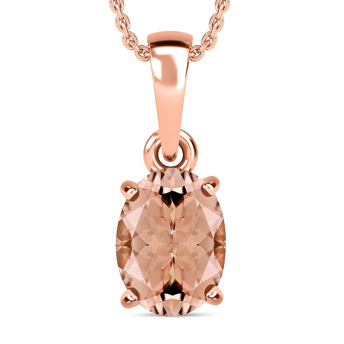 Timeless Solitaire Pendant Necklace 20 Inches