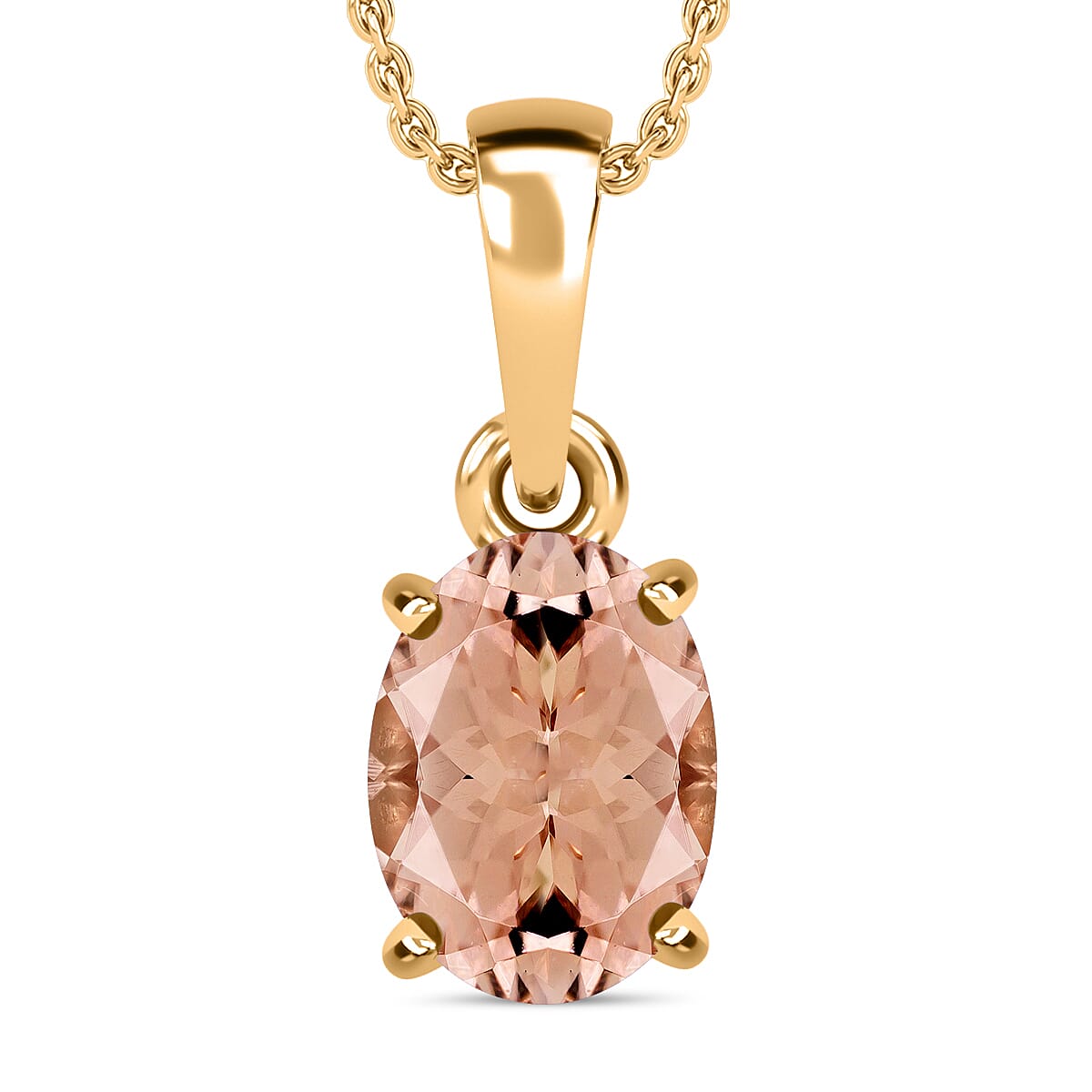 Timeless Solitaire Pendant Necklace 20 Inches